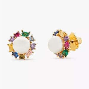 Kate Spade Candy Shop Pearl Halo Studs